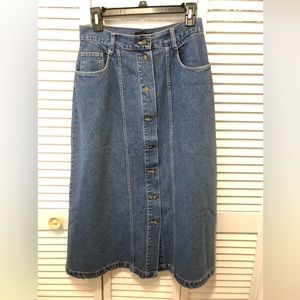 Vintage Gloria Vanderbilt denim skirt